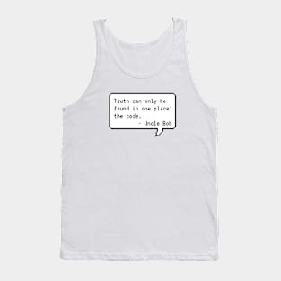 Uncle Bob - Code Is Truth Tank Top